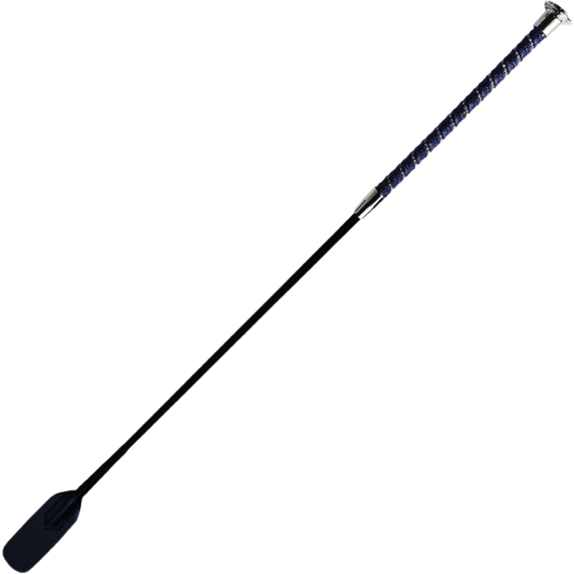 Woof Wear Twisted Riding Whip WH0023-NASI-60 - Navy Silver